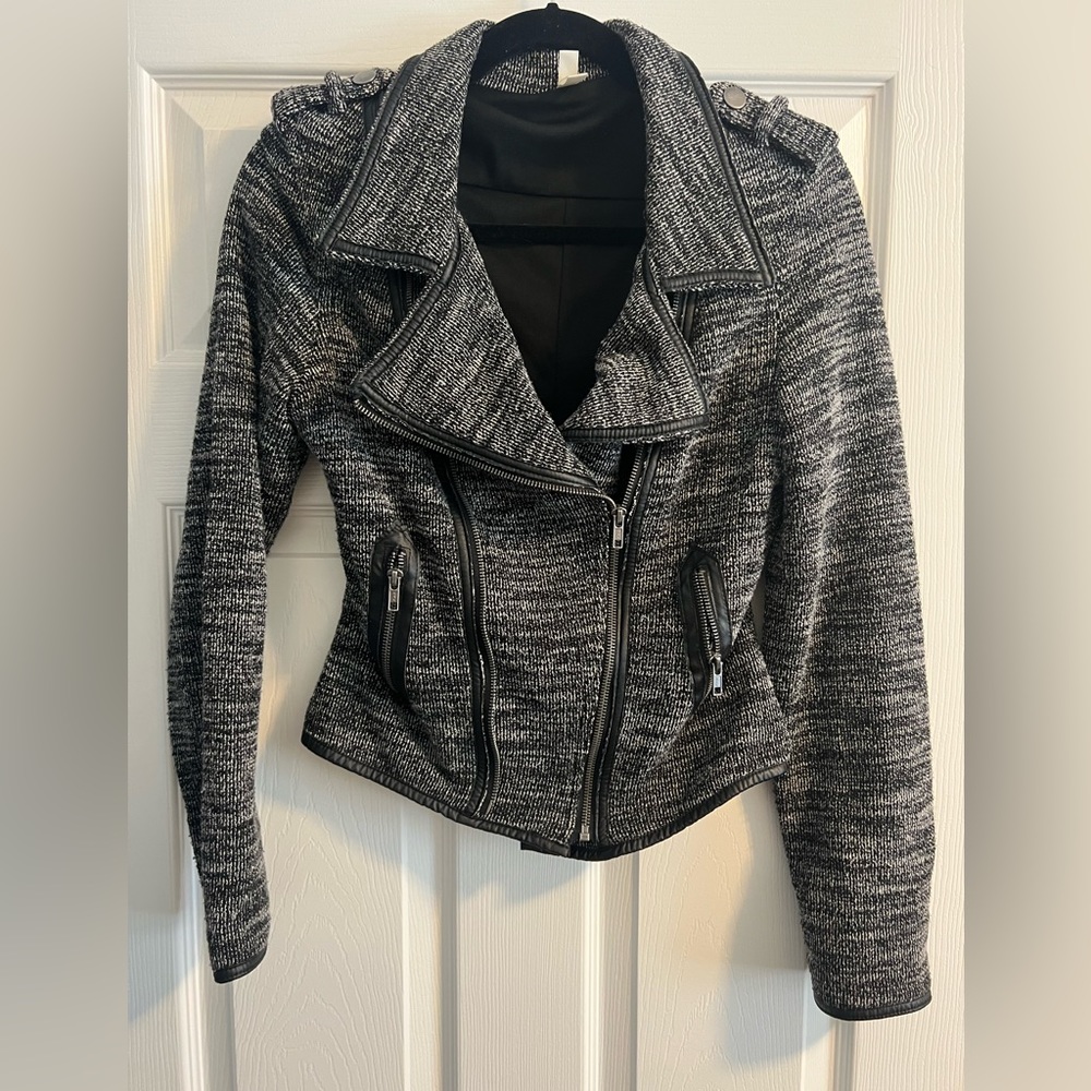 Asymmetrical moto jacket
